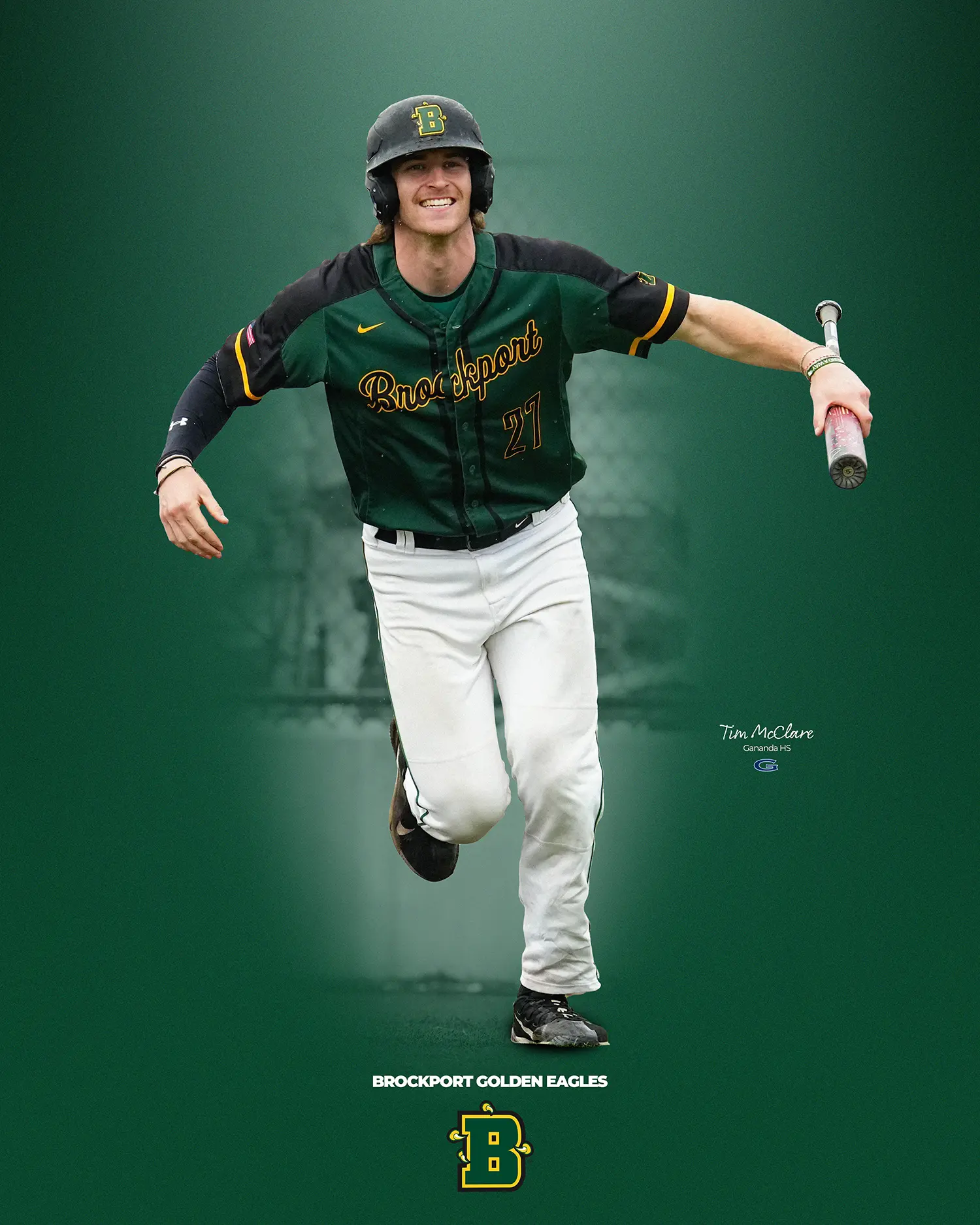 Brockport Baseball Tim McClare Poster